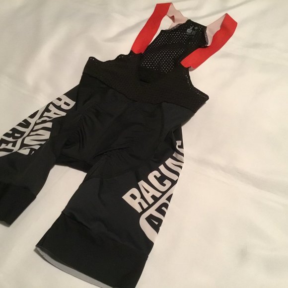 Racing Apparel Woman s Road Racing Bicycle Bibs W/Pad Black Size S GUC - Picture 2 of 11